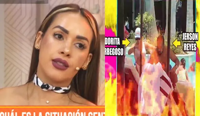 Dorita Orbegoso habló sobre ampay. Foto: captura Latina / Amor y fuego