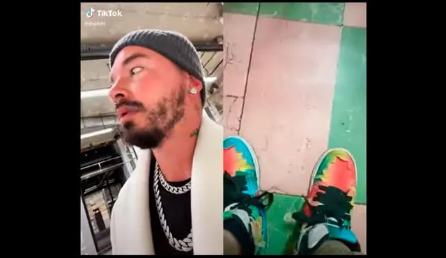 J Balvin se conmueve y promete enviarle un par de tennis a un niño. Video: Tiktok