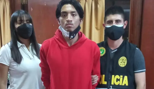 Michael Jesús Lora Tomateo se entregó a la Policía por feminicidio de adolescente de 17 años. Foto: PNP