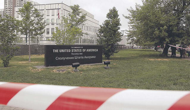El Gobierno de Estados Unidos anunció la reducción de su personal diplomático en Kiev, Ucrania. Foto: EFE