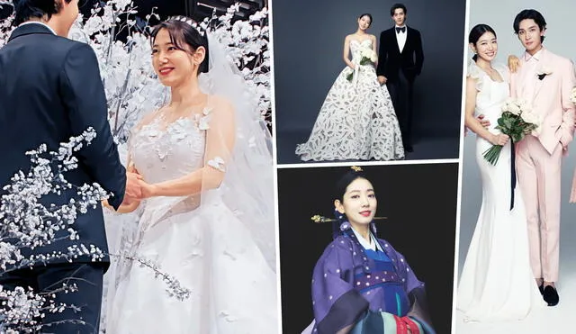 Park Shin Hye y Choi Tae Joon se casaron por religioso el 22 de enero del 2022. Foto: composición La República / SALT / @ssinz7