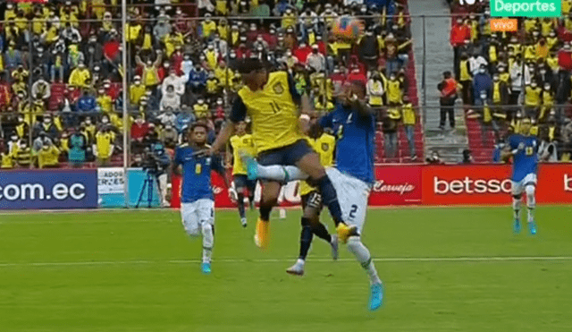 Brasil vs. Ecuador: Emerson fue expulsado al recibir su segunda amarilla. Foto: Captura Movistar Deportes