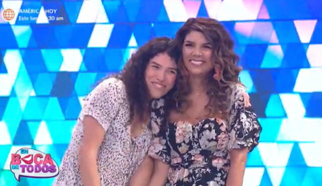 Thalía Estabridis recibió sorpresa de su hija en En boca de todos. Foto: captura de América tv