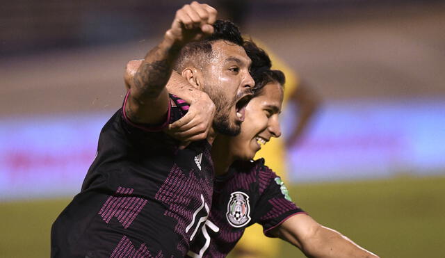 México se impuso de visita ante Jamaica con dos goles en dos minutos. Foto: AFP