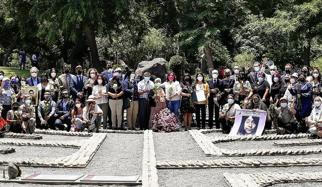 Ceremonia. El memorial El Ojo que Llora ha sido declarado Patrimonio Cultural de la Nación. Foto: difusión