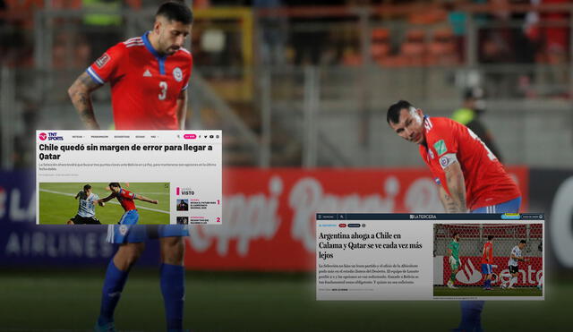 Prensa chilena resalta que su selección está lejos de lograr la clasificación. Foto: composición/EFE