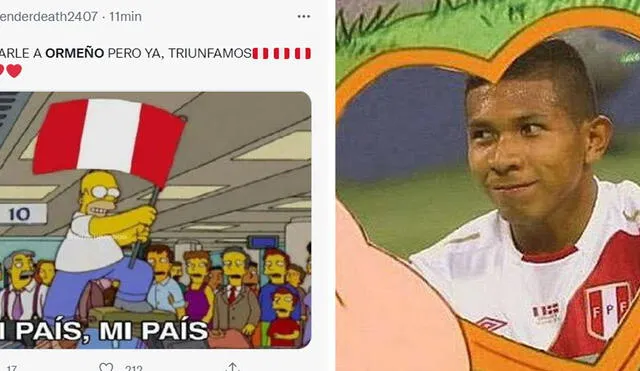 Los divertidos memes que dejó la victoria de Perú vs. Colombia. Foto: composición LR.