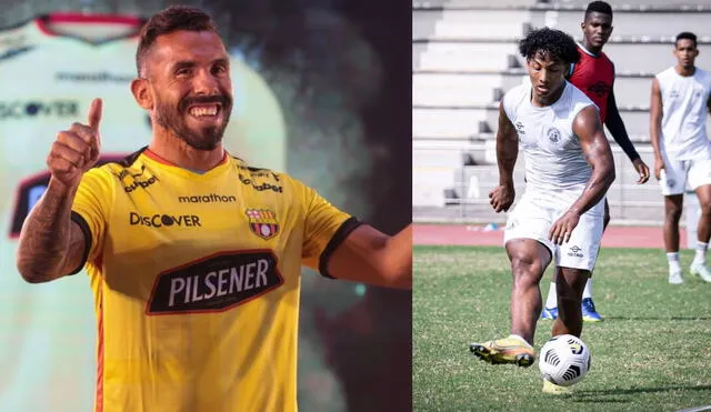 En la Noche Amarilla 2022, el futbolista estelar que representará al local es Carlos Tévez. Foto: composición LR/Instagram Barcelona SC/Guayaquil City