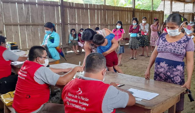 Los primeros puntos de pago serán los poblados de Pampaentsa, en el distrito de El Cenepa. Foto: Midis