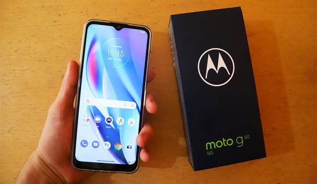 Moto G50 5G. Foto: Martin Reyes / La República