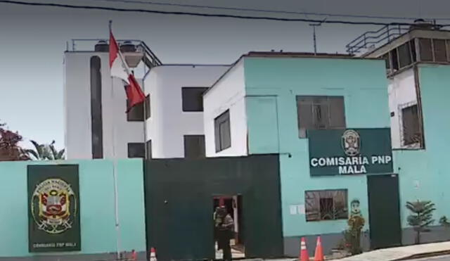 La actual sede policial se ubica en la zona limítrofe de Mala. Foto: captura Canal N.
