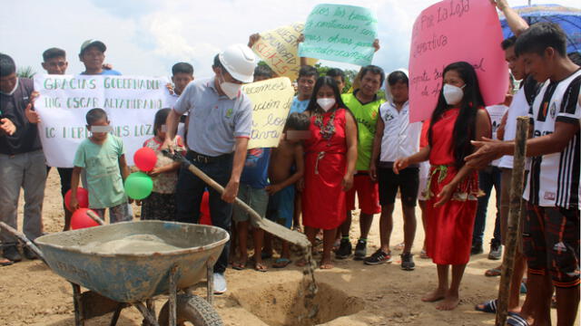 Construirán losas deportivas en comunidades indígenas de Condorcanqui en Amazonas. Foto: Gerencia Subregional de Condorcanqui.