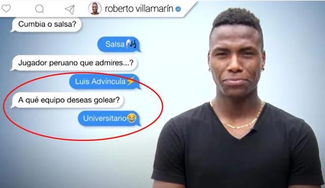 Roberto Villamarín jugó en Alianza Lima en el 2018. Captura: Alianza Lima TV