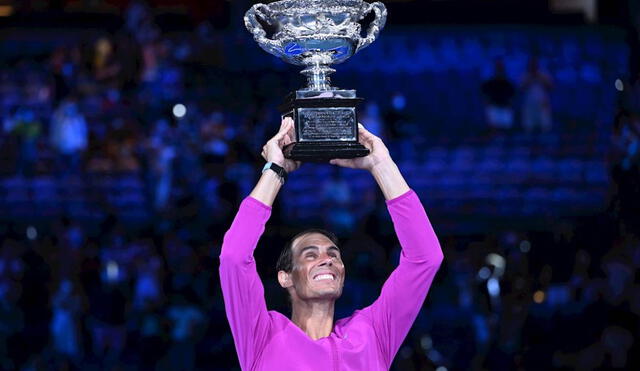 A sus 35 años, Nadal sigue haciendo historia en el tenis. Deja atrás a 'Nole' y a Federer en títulos de Grand Slam. Foto: EFE