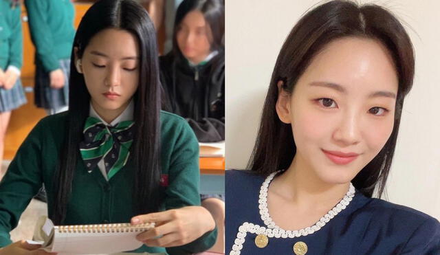 Cho Yi Hyun interpretó a la presidenta de la clase 2-5 en Estamos muertos de Netflix. Foto: composición La República/Netflix/Instagram @yihyun_1208