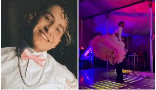 Joven celebra su cumpleaños número 24 con temática de quinceañera. Foto: captura de TikTok.