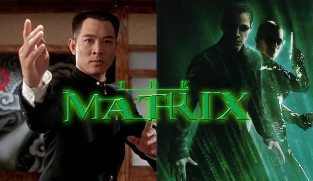 Jet Lit rechazó a Warner y las hermanas Wachowski y prefirió no estar en la saga de Matrix por un conflicto con su arte marcial. Foto: composición/Twitter/Warner Bros