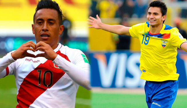 Christian Cueva será baja ante Ecuador en el Estadio Nacional. Foto: Composición EFE/AFP.