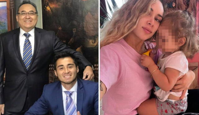 Jorge Cuba se mostró encantado con la hija de Ale Venturo. Foto: Instagram