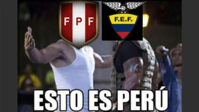 Los usuarios en redes sociales calienta la antesala del Perú vs. Ecuador con divertidos memes. Foto: captura de Twitter