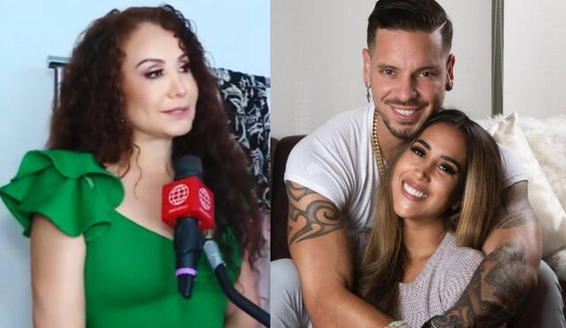 Janet Barboza no cree que Anthony Aranda este enamorado de Melissa Paredes. Foto: composición/ captura de América TV/ Instagram
