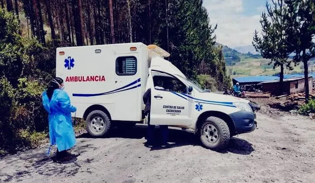 Ambulancia de Cachicadán traslado a heridos. Foto: Radar Informativo Quiruvilca