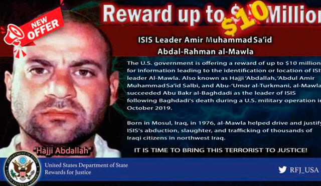 Uno de los tantos nombres con los que se le conocía a este terrorista iraquí era Abu Omar al Turkmani (Abu Omar el turcomano). Foto: AFP