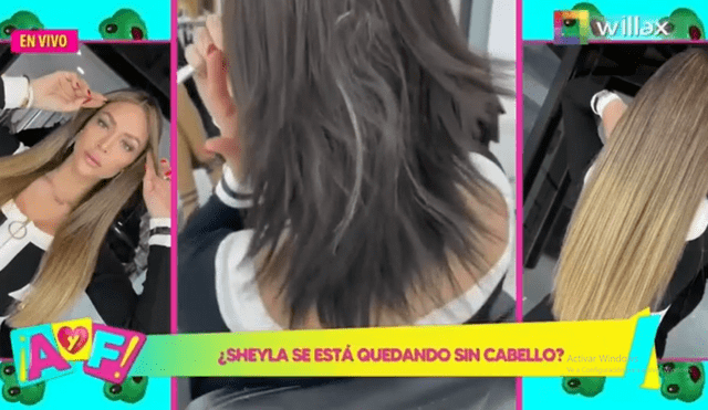Rodrigo Gonzalez muestra a Sheyla Rojas sin extensiones. Video: Willax TV