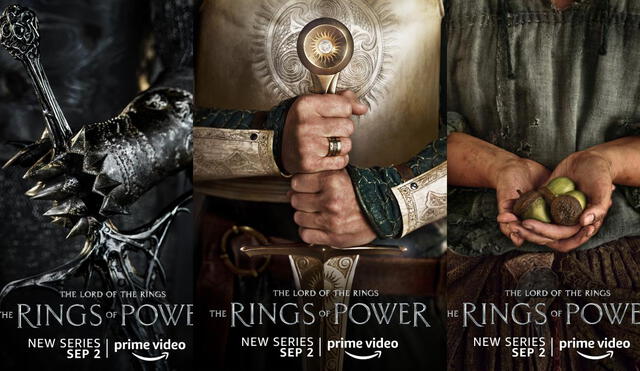 El señor de los anillos: los anillos de poder reveló 23 nuevos pósters para los fanáticos de J. R. R. Tolkien. Foto: composición/Amazon Prime Video