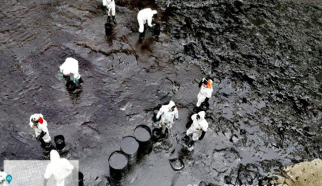 Registro fotográfico de la situación del derrame de petróleo del 22 de enero. Foto: CIP