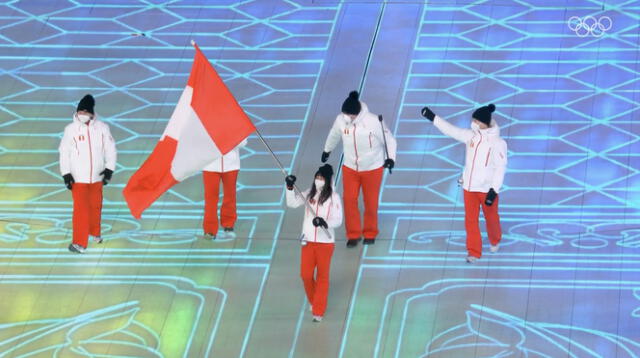 Delegación peruana en los Juegos Olímpicos de Beijing 2022. Foto: Twitter Juegos Olímpicos