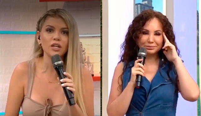 Brunella Horna arremetió contra Janet Barboza por criticarla como conductora de América hoy. Foto: captura América TV.