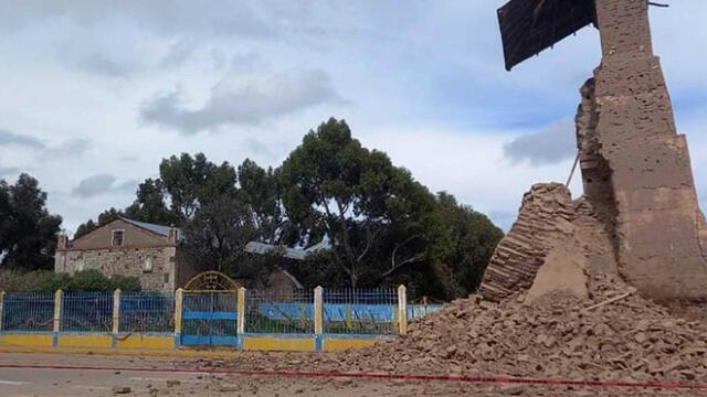 Este templo data desde la colonia y era uno de los principales atractivos de Samán, por lo que Apaza pide la intervención del Ministerio de Cultura. Foto: Radio Onda Azul