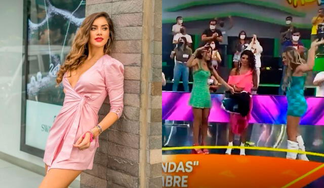 La actitud de Korina Rivadeneira ha generado diversas reacciones entre los cibernautas. Foto: composición Korina Rivadeneira/Instagram, captura América TV