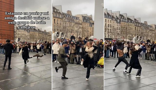 Los usuarios no dudaron en resaltar la valentía y el talento de la joven, quien mostró sus divertidos pasos de baile frente a cientos de personas. Foto: captura de TikTok