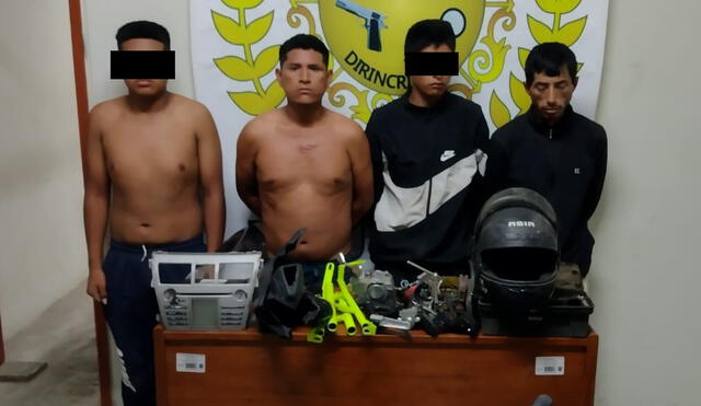 Los detenidos fueron llevados a la Divincri de Trujillo. Foto: PNP