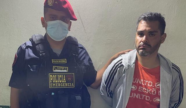 Captura estuvo a cargo de efectivos policiales de la Sección de Emergencia Centro. Foto: PNP