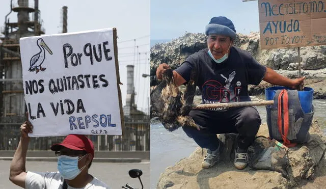 Pescadores, comerciantes y negocios locales han sido afectados socioeconómicamente tras derrame de petróleo en Ventanilla. Foto: composición/La República