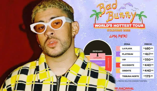 Bad Bunny sorprendió a sus seguidores al anunciar una segunda fecha en Perú. Foto: composición Facebook/Bad Bunny y Teleticket