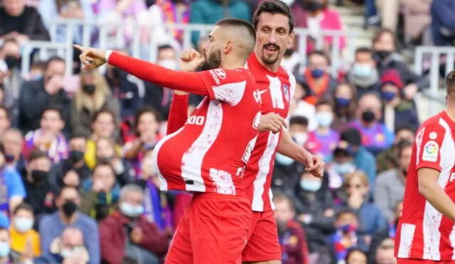 Atlético Madrid y FC Barcelona se enfrentan en el Camp Nou. Foto: Twitter LaLiga