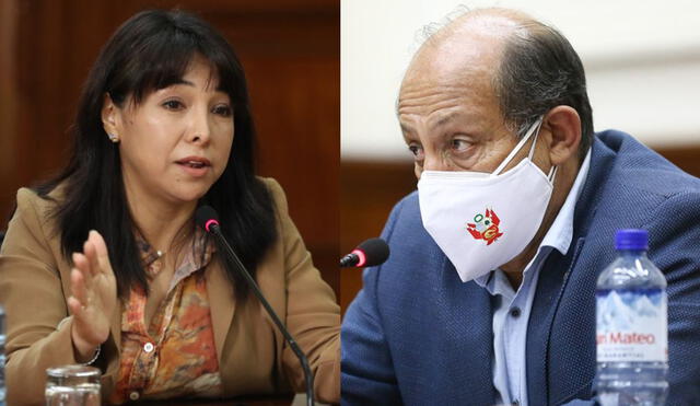 Mirtha Vásquez criticó al Gobierno de Pedro Castillo por la designación de Héctor Valer, quien ya renunció al cargo en la PCM. Foto: composición/La República