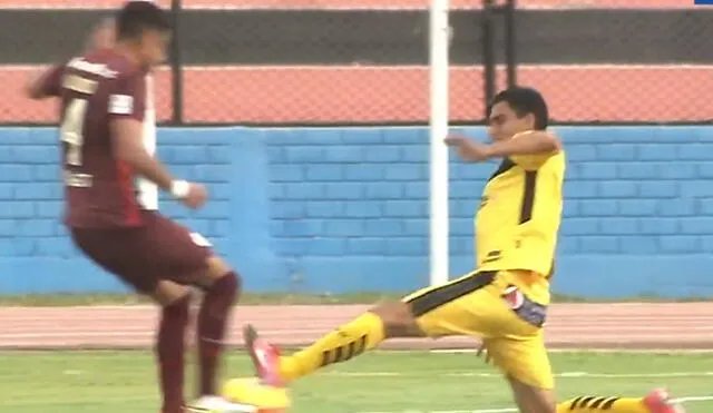 Cantolao se queda con 9 hombres ante los cremas. Foto: captura Gol Perú