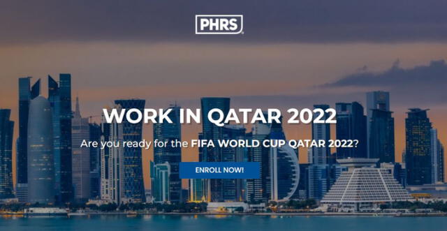 Web de Qatar 2022. Foto: workinqatar2022.com
