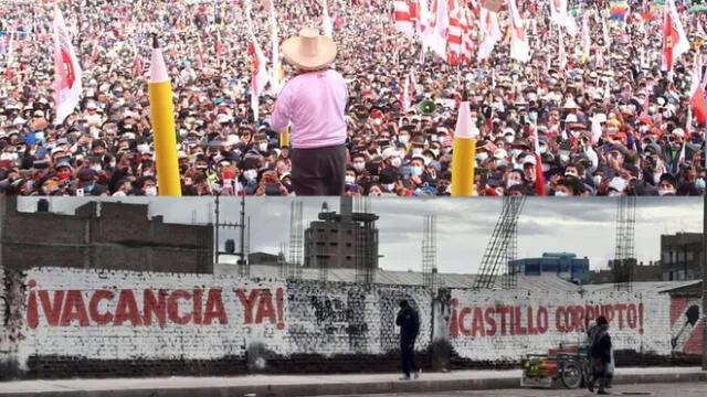 El presidente Pedro Castillo, en las elecciones de segunda vuelta, logró el 89.254% de los votos en la región Puno. Foto: composición LR/LR/PNP