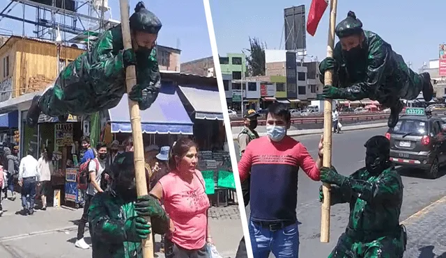 La peculiar demostración se hizo viral en redes sociales. Foto: Iletrados Noticias