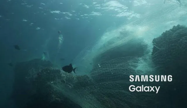 Otro buen ejemplo de ecosostenibilidad. La nueva línea de teléfonos de Samsung estará hecha de material reciclado de los mares. Foto: Samsung