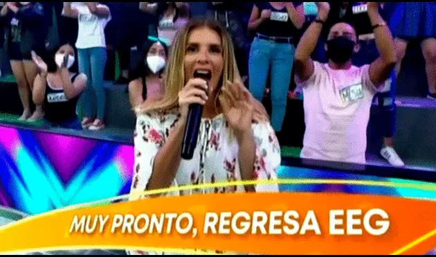 Johanna San Miguel anunció que EEG regresa en pocos días con edición especial por sus 10 años. Imagen: Captura América TV.