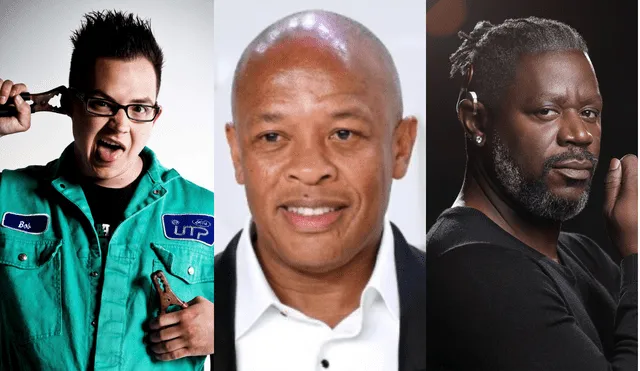 El productor Dr. Dre añade a dos raperos para el show de Superbowl. Foto: composición/ MLive/ CNN/ The Washington Post