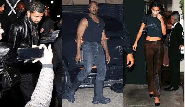 Kanye West celebra fiesta en Los Ángeles con otros famosos y una doble de Kim Kardashian. Foto: composición/ TMZ