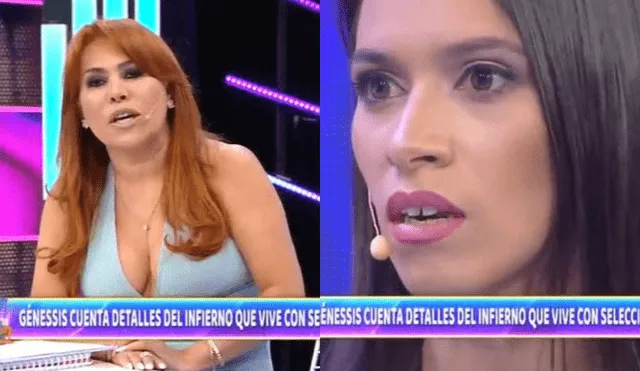 Magaly Medina habló con la expareja de Andy Polo, quien lo denuncia por violencia. Foto: composición/ ATV